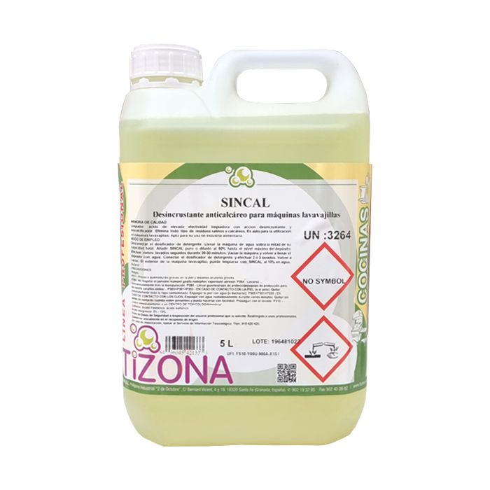 Desincrustante Lavavajillas SINCAL TIZONA 6KG